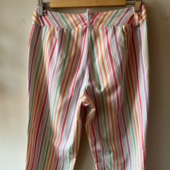 Snazzie Vintage Striped Semi-Cropped Pants S - Picture 4 of 8